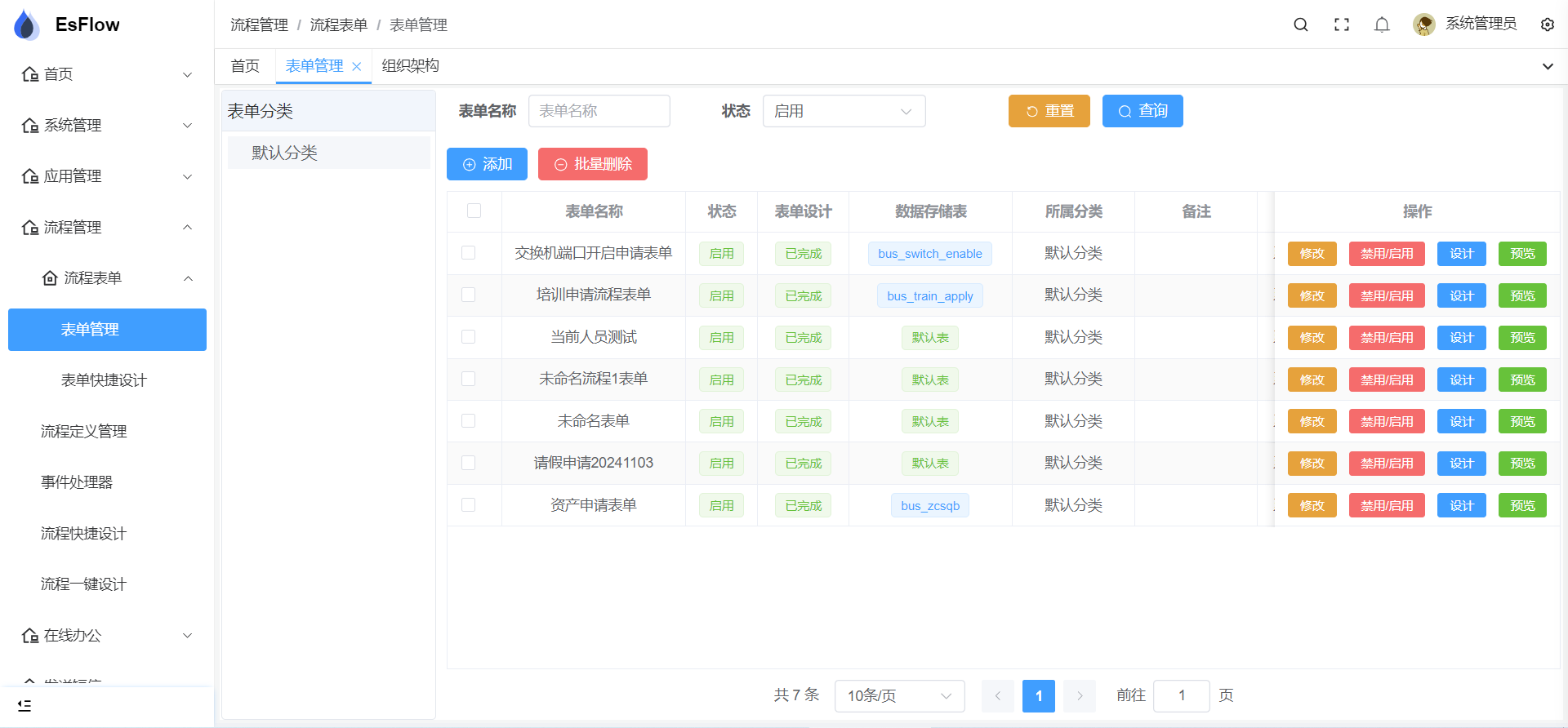 表单